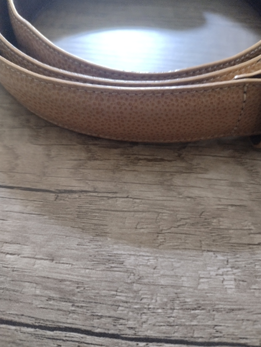 Vintage Coach Calfskin Belt Style 8567 Tan with Silver Tone Buckle Size XL - Picture 4 of 9